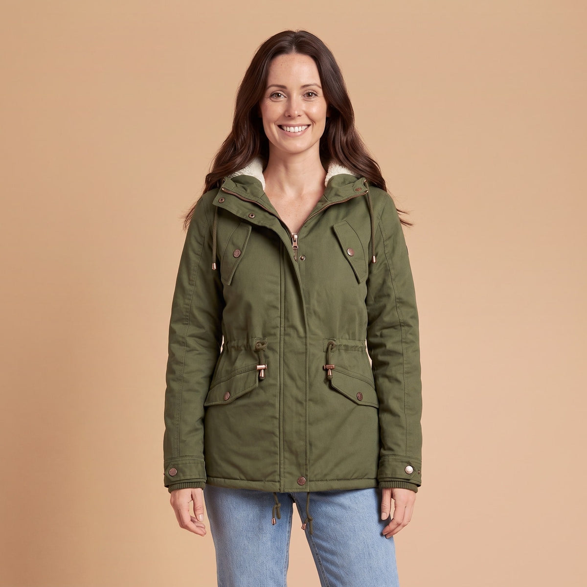 Hooded Winter Parka with Fleece Lining, Warm Winter Jacket 1