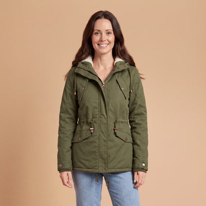 Hooded Winter Parka with Fleece Lining, Warm Winter Jacket 1