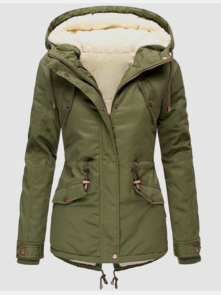 Hooded Winter Parka with Fleece Lining, Warm Winter Jacket 2