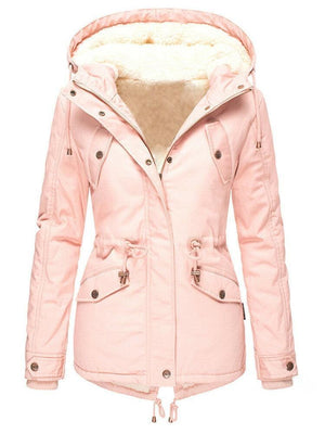 Waterproof Winter Jacket, Hooded Winter Parka with Fleece Lining