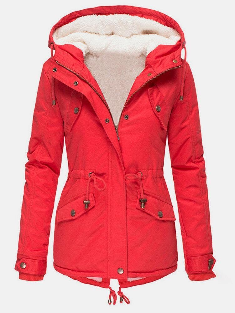 Hooded Winter Parka with Fleece Lining, Warm Winter Jacket 4