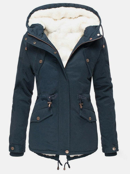 Hooded Winter Parka with Fleece Lining, Warm Winter Jacket 5