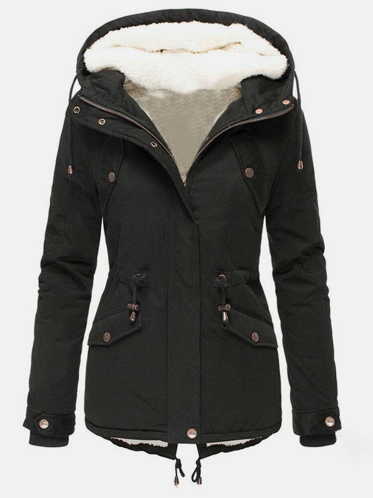 Hooded Winter Parka with Fleece Lining, Warm Winter Jacket 6