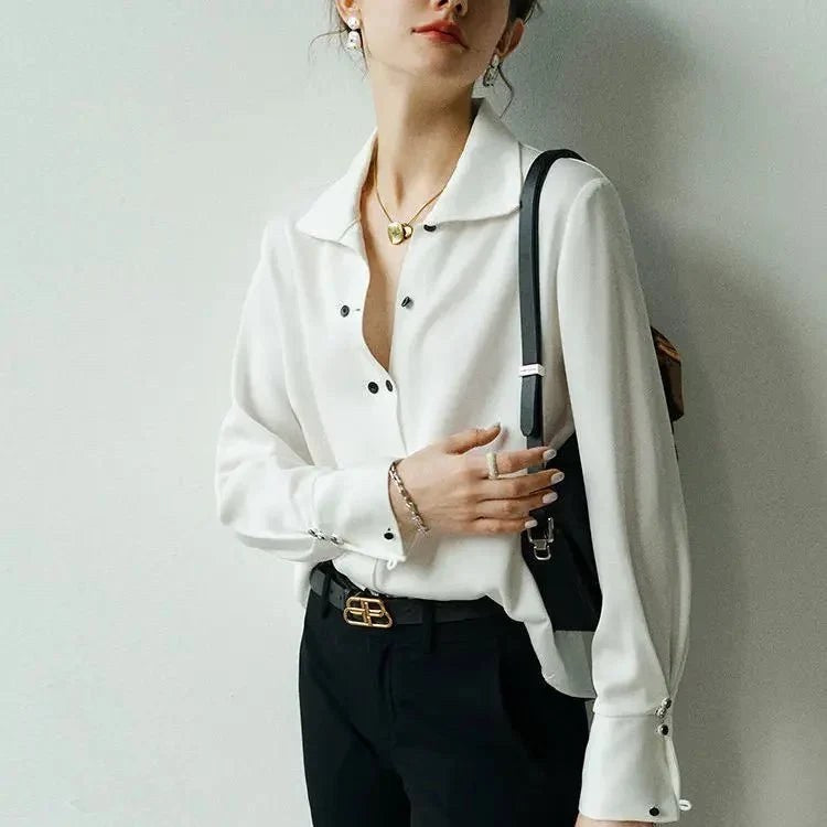 Marisol Blouse in White - front view