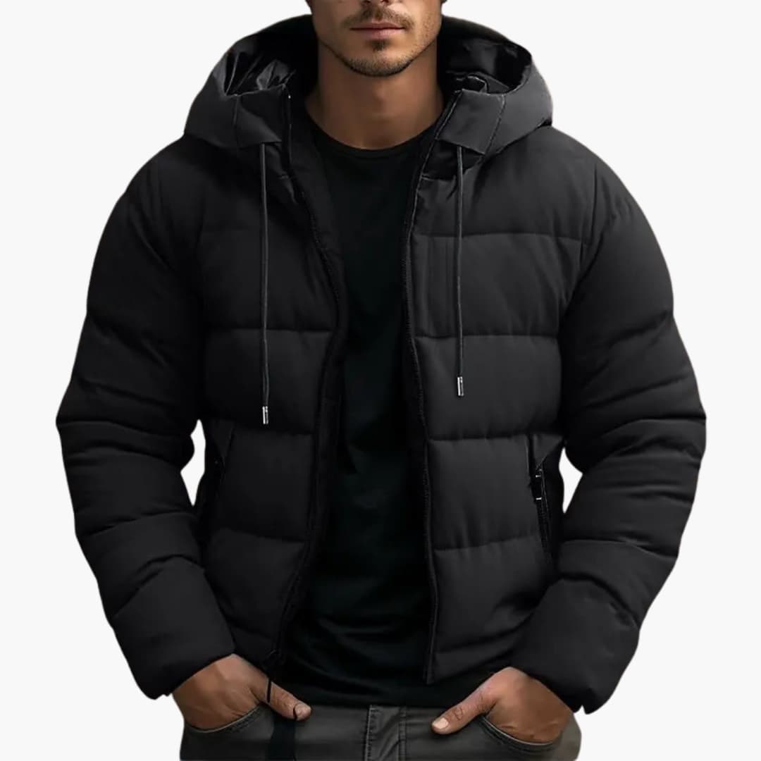 Puffer Jacket for Men, Hooded Insulated Winter Jacket 2