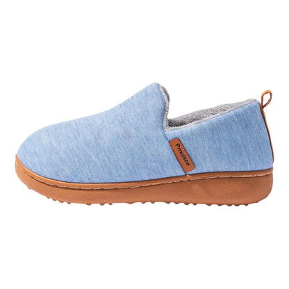 Blue cushioned fleece lined house slippers 9