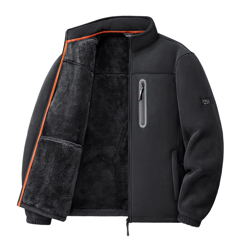 Thermal Jacket with Chest Pocket, Men's Fleece Jacket 2