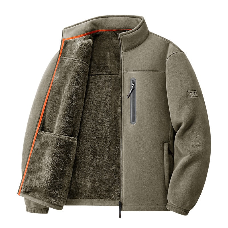 Thermal Jacket with Chest Pocket, Men's Fleece Jacket 4