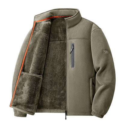 Thermal Jacket with Chest Pocket, Men's Fleece Jacket 4