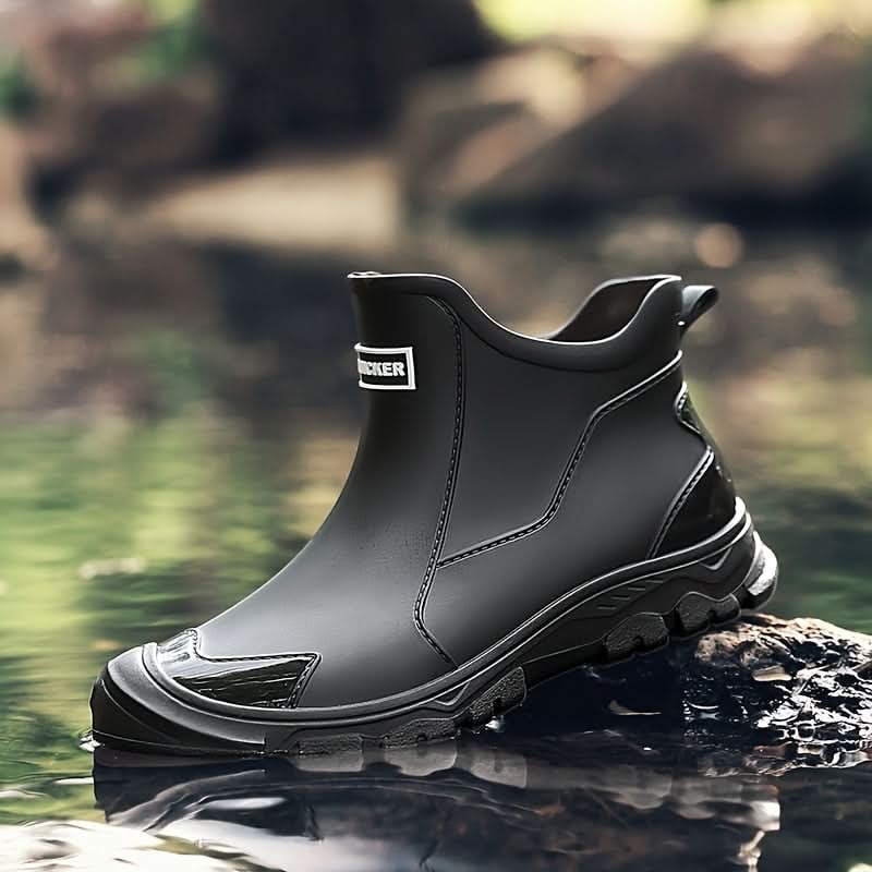 Waterproof Ankle Rain Boots with Anti Slip Sole, Slip On 4