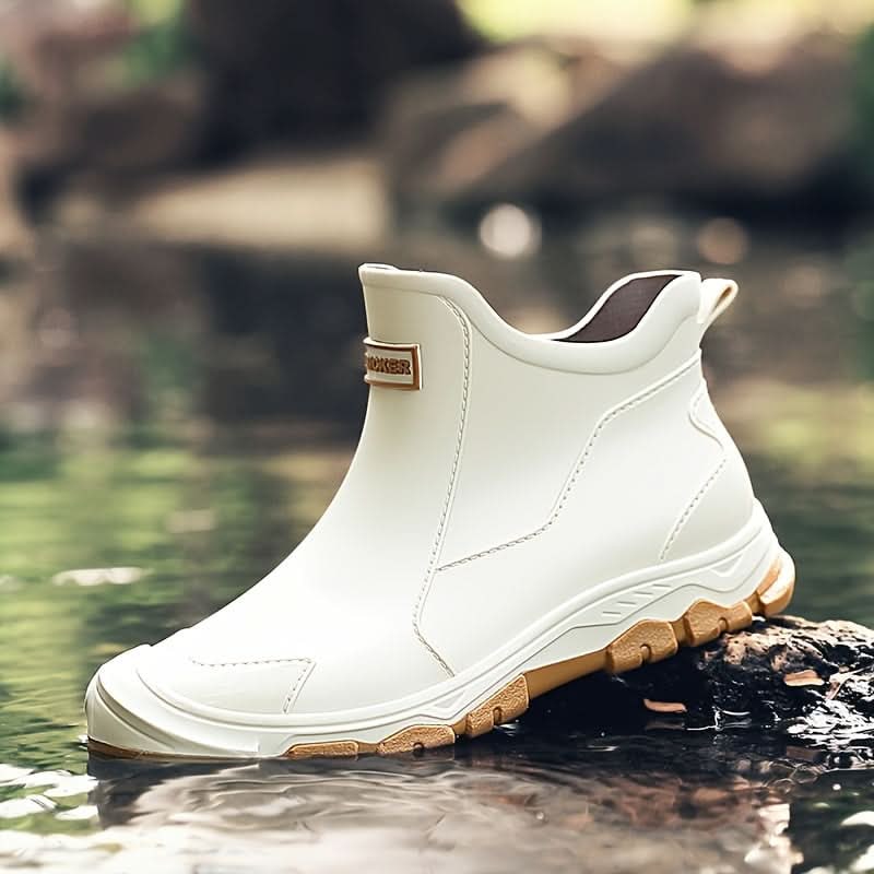 Waterproof Ankle Rain Boots with Anti Slip Sole, Slip On 5