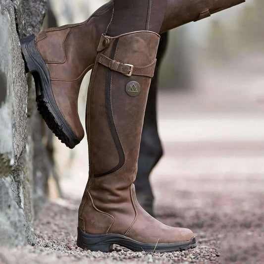 Waterproof Knee High Riding Boots, Insulated Winter Boots 3