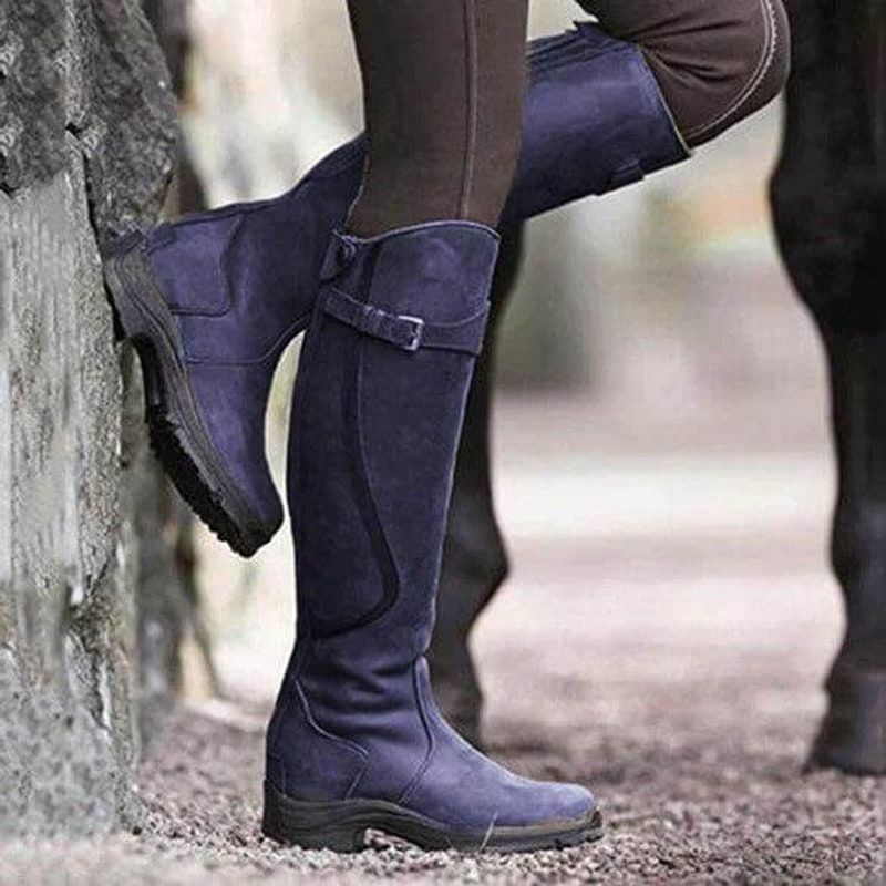 Waterproof Knee High Riding Boots, Insulated Winter Boots 6