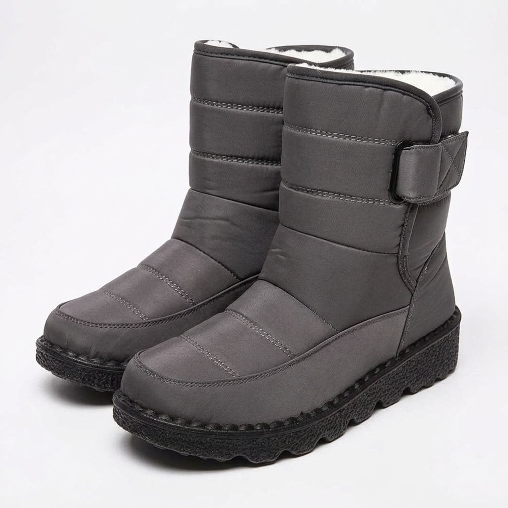 Winter Boots Waterproof, Quilted Anti Slip Snow Boots 4