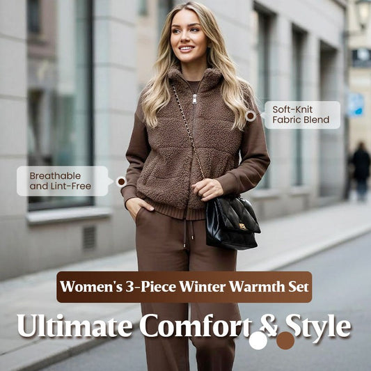 Winter Loungewear Set, 3 Piece Knit Lounge Set 1