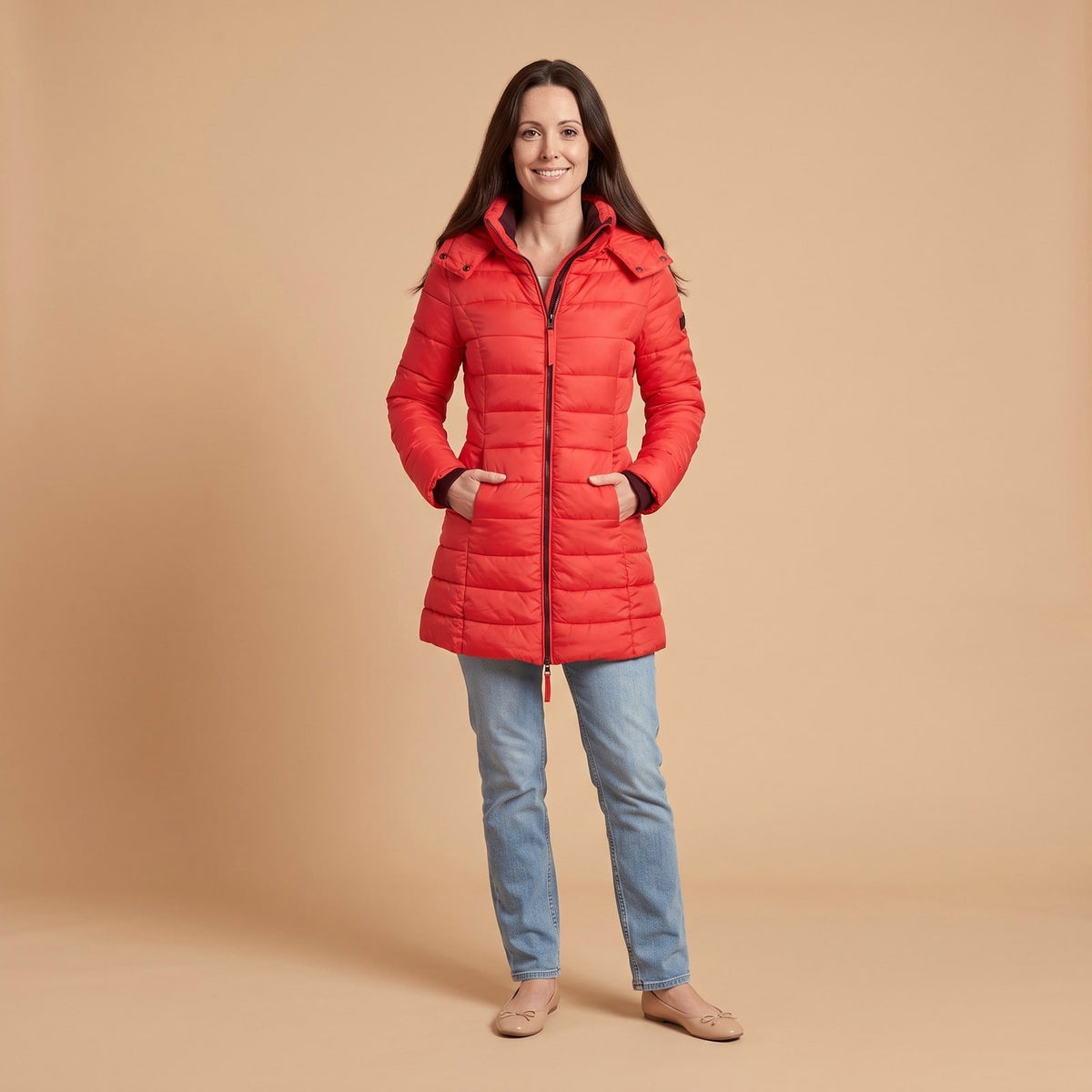 Puffer Jacket for Women, Tailored Hooded Winter Jacket 1