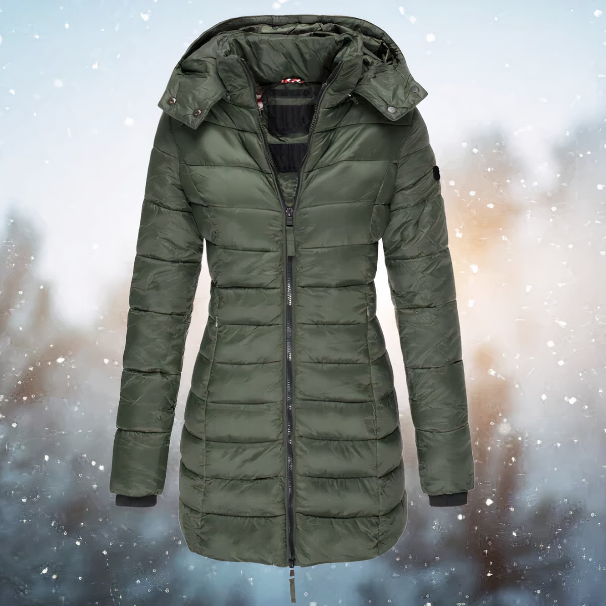 Puffer Jacket for Women, Tailored Hooded Winter Jacket 4