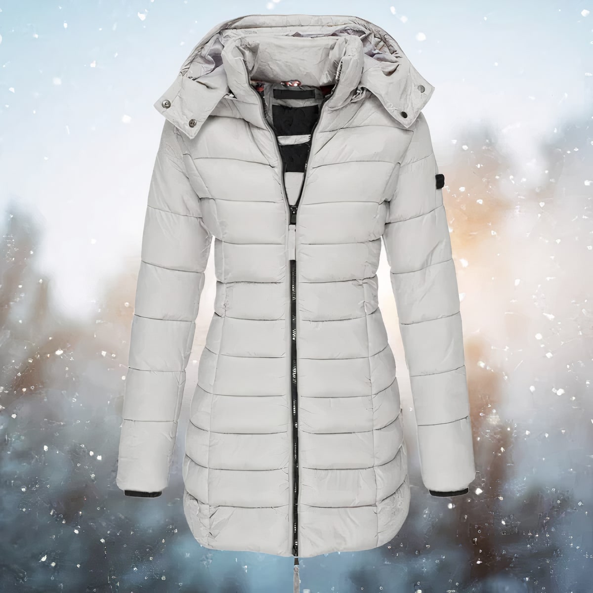 Puffer Jacket for Women, Tailored Hooded Winter Jacket 6
