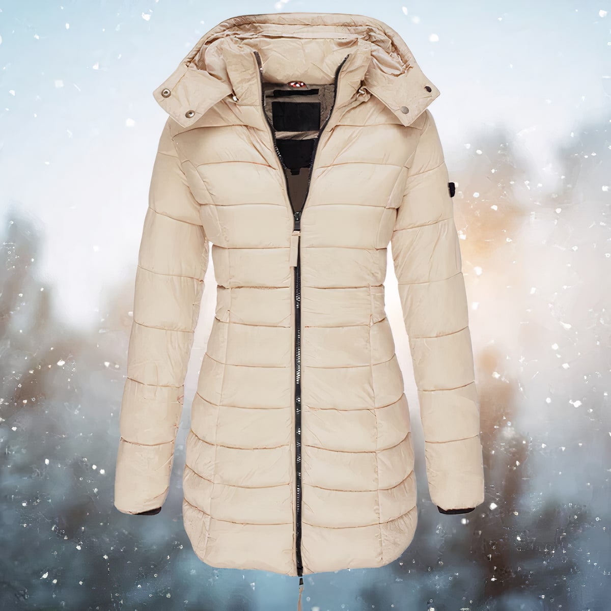 Puffer Jacket for Women, Tailored Hooded Winter Jacket 7
