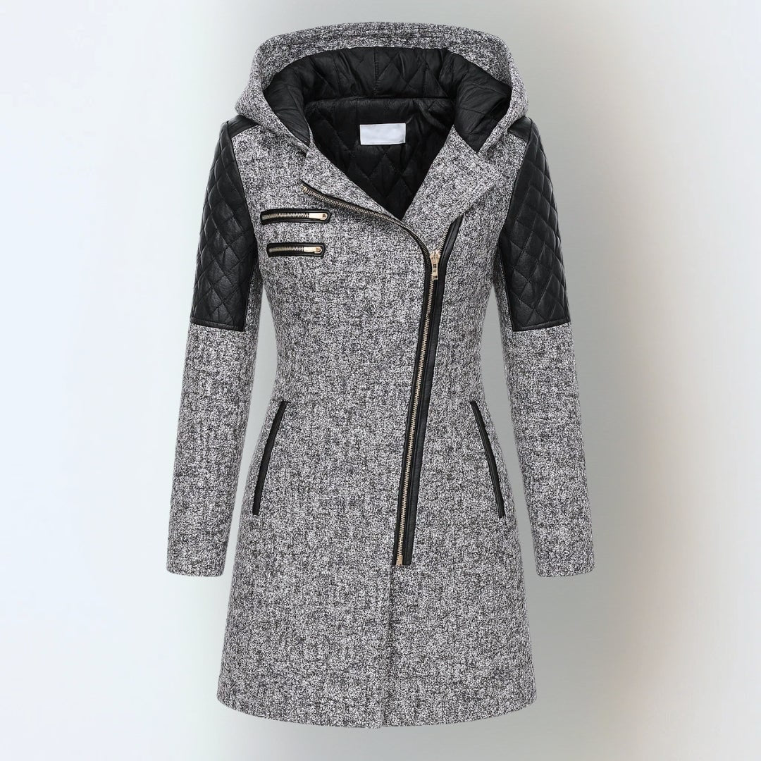 Light grey winter jacket, front view 6