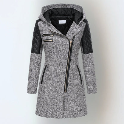 Light grey winter jacket, front view 6
