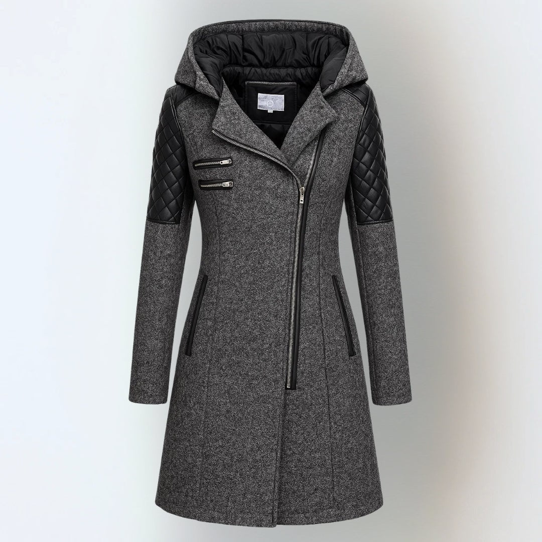 Dark grey winter jacket, front view 9