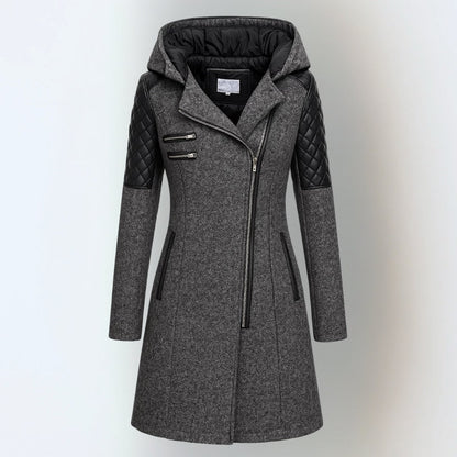 Dark grey winter jacket, front view 9